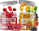 Joyli Quercetin & Superfruit Gummies Bundle – Immune & Antioxidant Support – Vegan Multivitamin Formula with Vitamins A, C, D, E, Zinc, Goji & Elderberry – 2 Pack for Adults