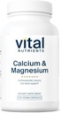 Vital Nutrients Calcium & Magnesium- 124; Vegansk Calciumsupplement med Magnesium- 124; Support Bone Strength, Muscle, and Heart Health *