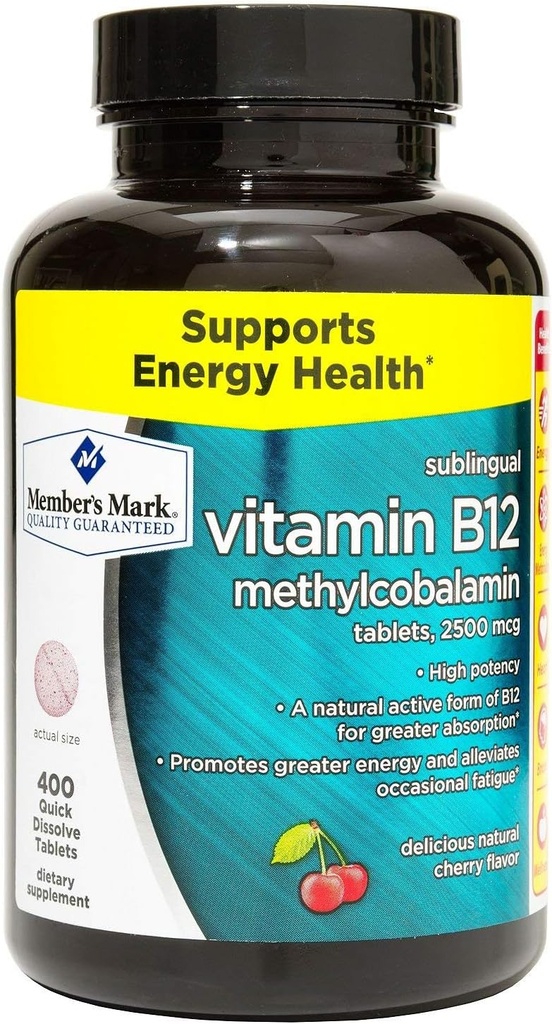 Medlem Mark Sublingual Vitamin B12 5000mcg (300 Greve)