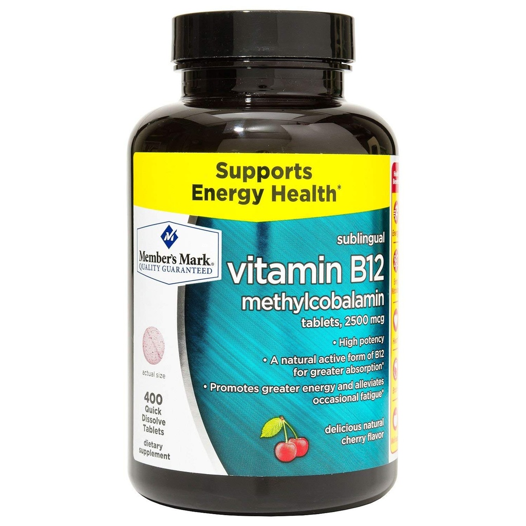 Medlem Mark Sublingual Vitamin B12 5000mcg (300 Greve)