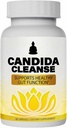 Candida Cleanse, Gut & Colon Support, Advanced Probiotic & Herbal Formel, Oregano Leaf, Wormwood, Black Walnut, Captain Acid-1 til mænd og kvinder, 60 kapsler