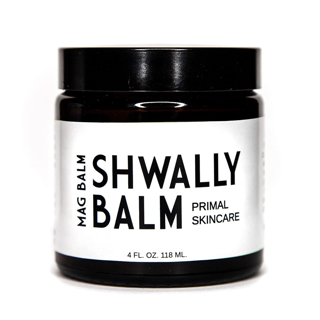 Shwally Paleo Magnesium Oil Cream - En ægte Seed- Oil Free & Primal Mag Balm - 100% Græs Fed Tallow, Avocado, Ekstra Jomfru Olivenolie med Zechstein Magnesium - Subtle Vanilla Bean