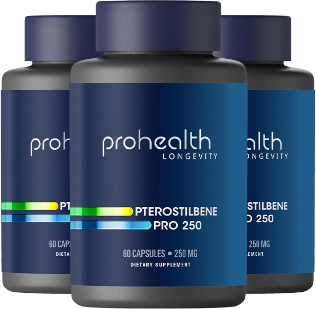 Pterostilben Supplement (250 mg, 60 kapsler)