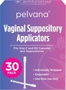 Pelvana Suppository Applikators for Women - (30 Pack) - Fits Størrelse 0 og 00 Kapsler - Ofte bruges med Borsyre Suppositores