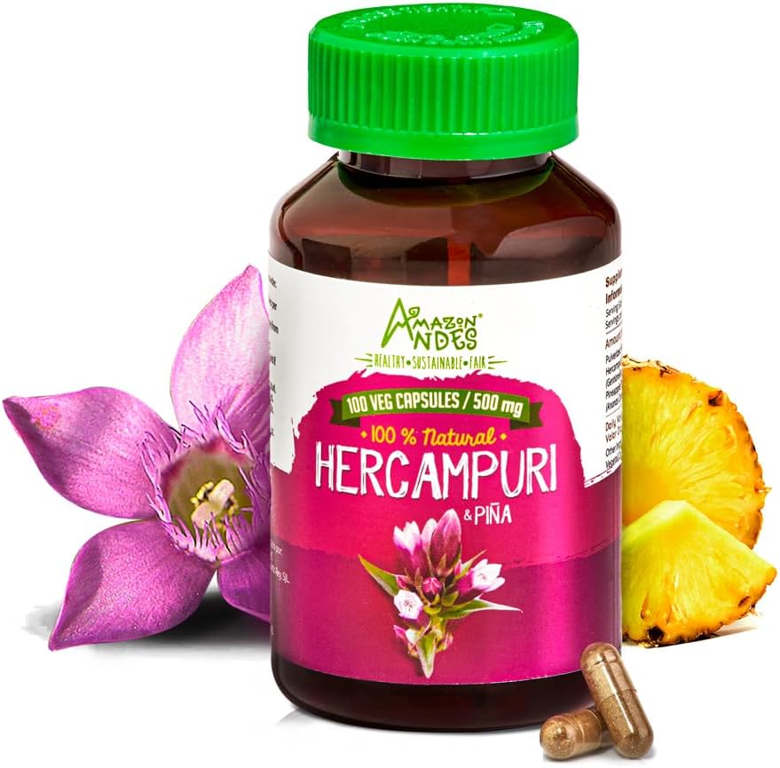 Hercampuri kapsler l 1500mg per portion l Vegan, Non- GMO & Allegen- fri piller l Andes