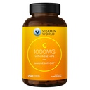 Vitamin World C- 1000 mg med Bioflavonoider og Wild Rose HIPS Vitamin C 250 Overtrukne kapsler