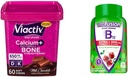 Viactiv Calcium + D3- vitamintilskud Soft Chews, Milk Chocolate, 60 Chews & Viafusion Extra Strength Vitamin B12 Gummy Vitamin for Energy Metabolisme Support