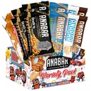 Anabar Protein Bar, The Protein- Packed Candy Bar, World 's Best Tasting Protein Bar, Ingen sukkeralkoholer, High Protein, Amazingly Lækker, 20 Bedste Protein (12 Barer, Variety Pack)