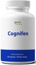 PureNature Cognifen - Memory Support Nootrop med Bacopa, Phosphatidylserin, Huperzine A, DHA, Cholin og mere - Non-GMO, Gluten- Free, 60 kapsler