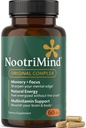 Brain Supplements for Memory and Focus - Nootrop med Bacopa Monnieri, Phosphatidylserin, Omega-3 DHA & mere; understøtter Mental Klarhed & Kognitiv funktion; vitamin B6 & B12- 60 Kapsler