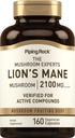 Piping Rock Lions Mane Mushroom Supplement: 124; 2100mg