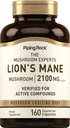 Piping Rock Lions Mane Mushroom Supplement: 124; 2100mg