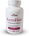 KeroHår komplet supplement med vitaminer og biotin I 60 kapsler for stærk og sund hårvækst - forebygger hårtab