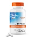Læger Bedste L- Tyrosine, 500 mg, Brain Transmitter Support, Non- GMO, Gluten Free 120 Veggie Caps