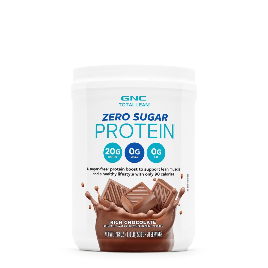 GNC Total Lean Zero Sugar Protein - Rich Chocolate (20 Servere)