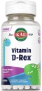 KAL vitamin D- Rex, Kids Vitamin D, Natural Watermelon Flavor Instant Opløs smelte, immun, hjerte, ben, og oral sundhed støtte, 120 Servere, 120 Micro Tablets