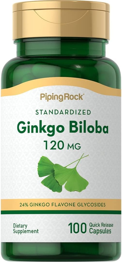 Piping Rock Ginkgo Biloba Kosttilskud 120mg