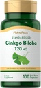Piping Rock Ginkgo Biloba Kosttilskud 120mg