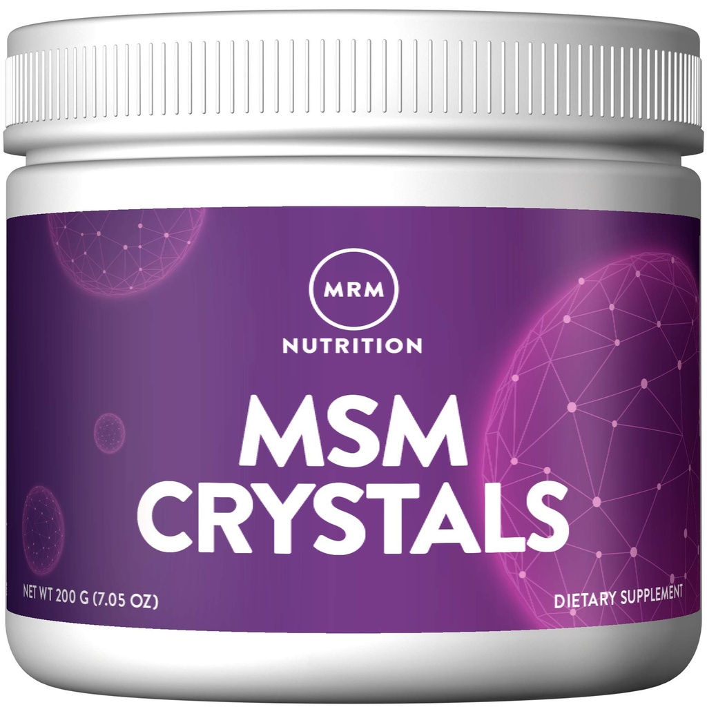 MRM Nutrition MSM Krystaller Budding 124; Pure Bioavailable svovl pulver til fælles sundhed, hår, hud og negle Support 124; Vegan Crystal Supplement Buddy 124; 200 Servere