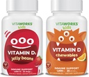 Kids Vitamin D3 1000 IE Jelly Beans + Vitamin D3 1000 IE Chewables Bundle