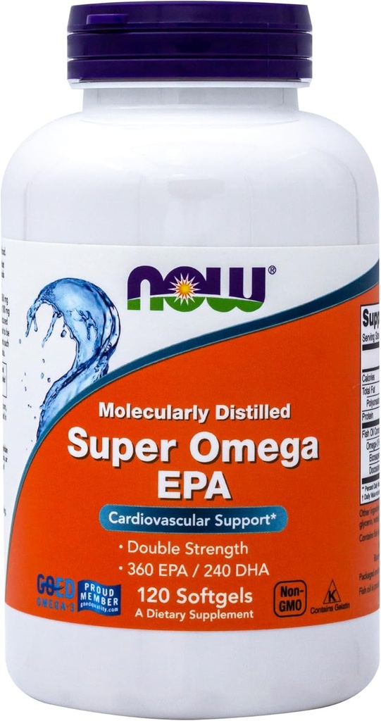 Nu fødevarer Super Omega EPA - 120 Softgels