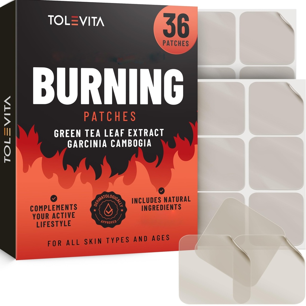 Patches med Garcinia Cambogia - 36 Pcs against 124; Easy- to--Brug naturlige Patches til aktive livsstil, Gym, Fitness, og daglige vitalitet