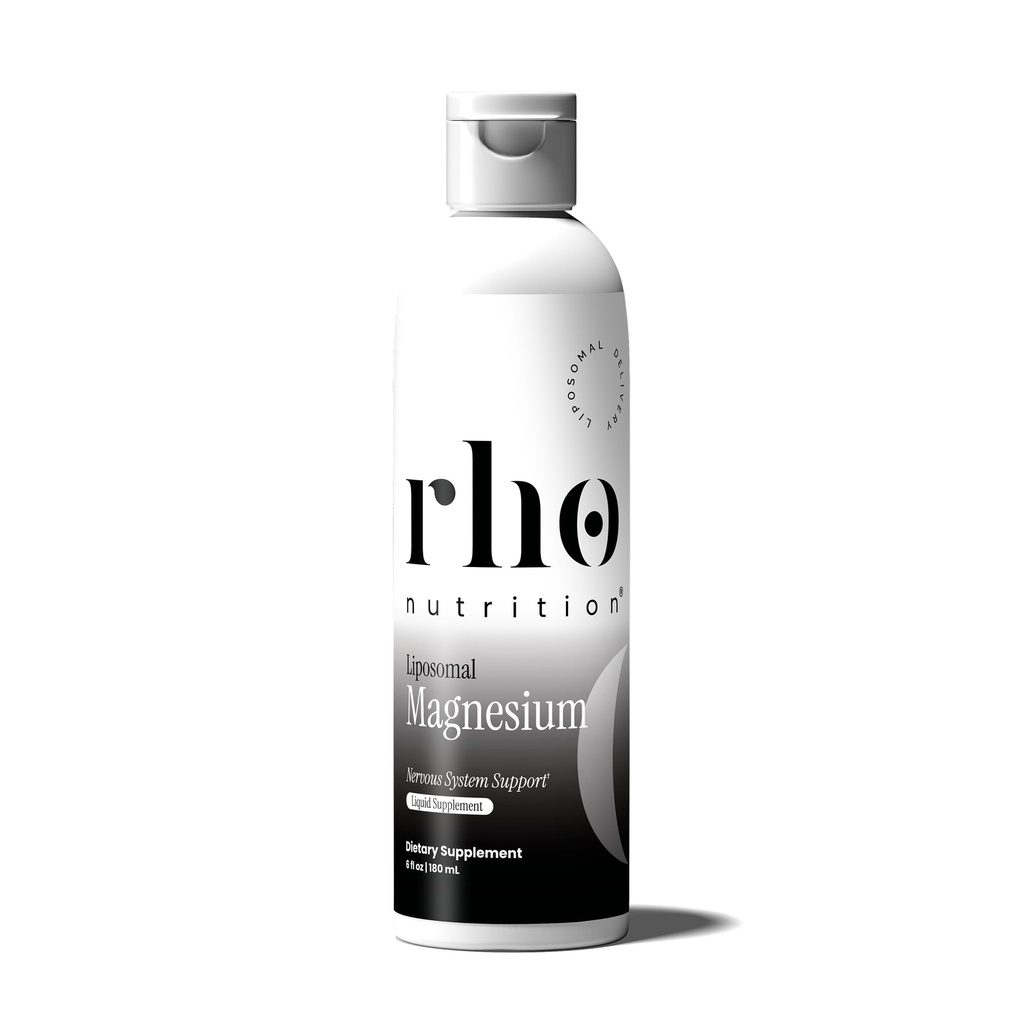 Rho Nutrition Liposomal Magnesium - High Absorption Liquid Magnesium Bisglycinate Vitamin Supplement - Understøtter Muskel Inddrivelse, Afslapning, Hukommelse & Kognitiv funktion for mænd og kvinder