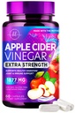 Æblecider Vinciferkapsler 1877mg - Ekstra styrke ACV Piller med vitamin D3 & Zink - Apple Vincitol piller supplement til fordøjelse, energi & immunforsvar, non-GMO, flaske i USA - 60 kapsler