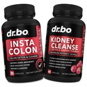 Colon Cleanser Detox & Nyre Rengøring - 15 dages Colon Rengøring piller & Nyre Detox Support Cranberry, Uva Ursi - Tågebevægelse Kosttilskud til Intestinal Mave Bloating Gut Body Flush
