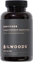Til Woods Fortitude Complete Multivitamin Support til mænd - 20 økologiske rå frugter & grøntsager, 24 essentielle vitaminer & mineraler - immunforsvar, Energy Booster (1 flaske, 30 kapsler)