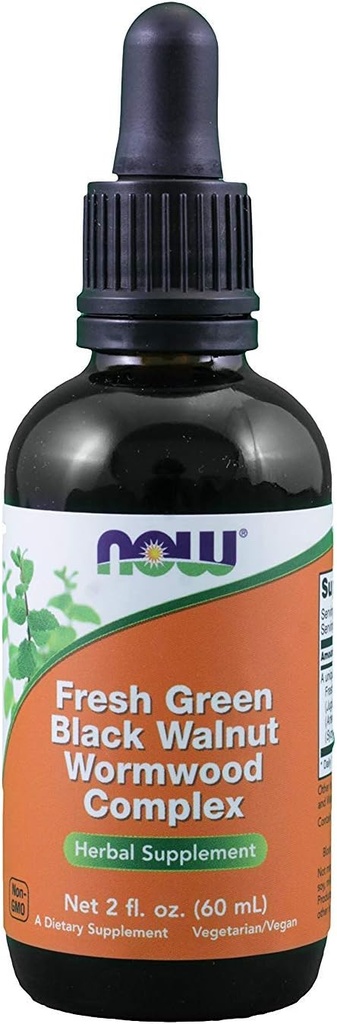 Nu fødevarer nu fødevarer frisk grøn sort valnød Wormwood Complex - 2 oz. (Pack of 3)