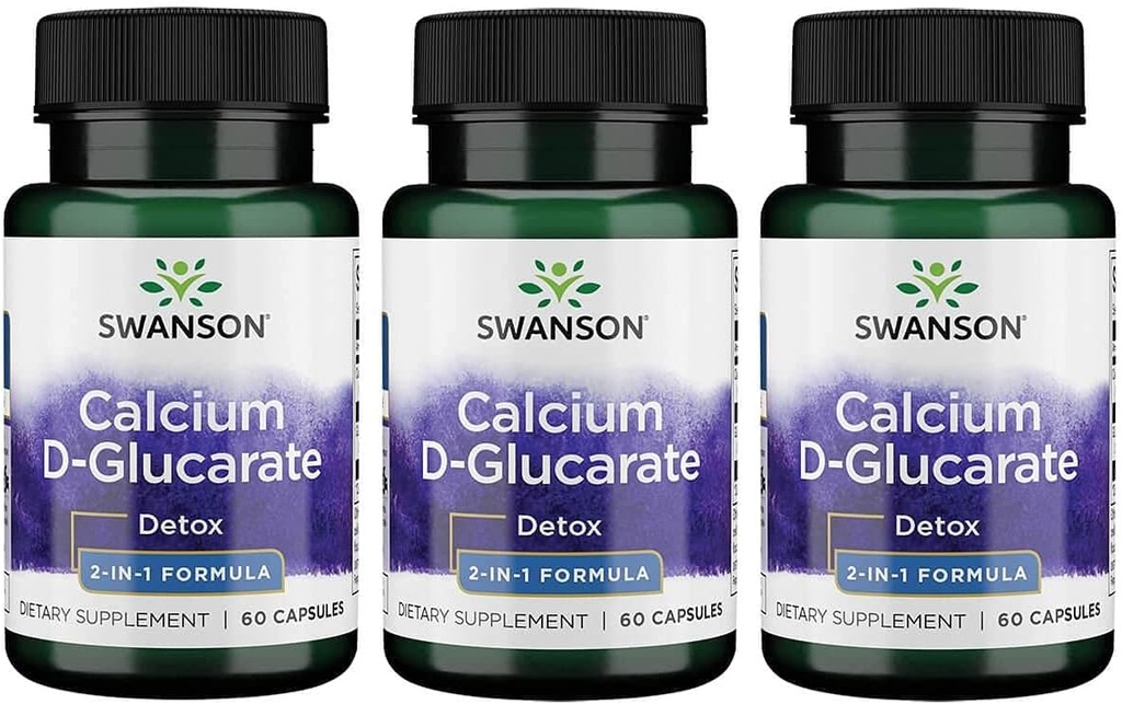 Swanson Calcium D- glucarat 250 Milligram 60 kapsler (3 stk.)