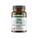 NutraMedic Zink 50mg - Kosttilskud til en sund immunforsvar, hud sundhed & antioxidant Support - Nem at Digest Zink for immunforsvar (60 kapsler)