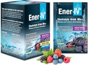 Energi- IV Electrolyte Hydration & Energy Drink Kalium Vitamin C & Zink Electrolytes Powder Packets - Muscle Recovery & Immunity Sport Drinks til kvinder & mænd Lavt sukker Vegan, blandet berry - 12 Greve