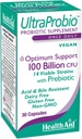 HealthAid UltraProbio, 100 milliarder 30ct En gang daglige kapsler, Optimum Support, 100 milliarder med Prebiotic, Acid & Bile resistent, Non- GMO