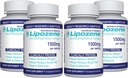 Lipozen Diet piller - vægttab supplement - 4 flasker med 30 kapsler Hver, i alt 120 kapsler!
