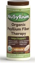 NuSyllium Psyllium Husk Powder USDA Organic, 21 Oz, Dietary Fiber Supplement with Brown Sugar, Helps Promote Digestive Health* Unflavored, 85 Servings
