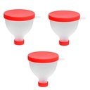 gofidin 3PCS 200ML transportabelt protein pulver tragt Portable fyld tragt Gym Partner for vand flaske Fitness Protein shaker flaske ernæringsbeholder