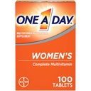 En dag kvinders Multivitamin, tillæg med vitamin A, C-vitamin, D-vitamin, E-vitamin og zink til immunforsvar, B12, biotin, calcium & mere, tablet, 100 tal