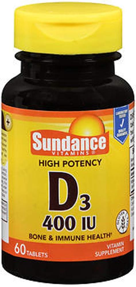 SunDance Vitamin D3 400 IE, 60 tabletter Hver (2)