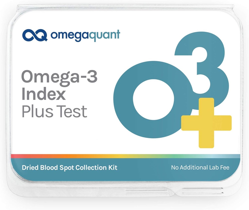 Omega Quant Omega-3 Index Plus Test Kit - Måler blodniveauer af Omega-3, Trans Fedtstoffer, og Omega- 6: Omega-3 Ratios 6.1.4; Den oprindelige Omega-3 Blood Test Home Kit