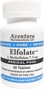 ELFOLAT ® 7, 5 mg L- methylfolat methylfolat methylfolfolfolat Medicinsk kosttilskud Professionel styrke Aktiv Pure Potent 30 tabletter