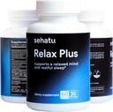 Relax Plus Stress Relief Support 124; med GABA, L-Theanine, Ashwagandha, Valerian Root Budd124; Understøtter en afslappet Mood og Rastful Sleep Budding124; 60 Greve Budding124; 30 Day Supply
