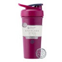 BlenderFlaske Sport Sleek Isoleret rustfrit stål Rykker Flaske med Wire Whisk, 25 -Ounce, Hindbær - Protein Shakes & Hydration for Atleter & Fitness Entuaster, Easy Mixing, Slim Easy to Hold, Holder Dricks Cold, Lockable Lid