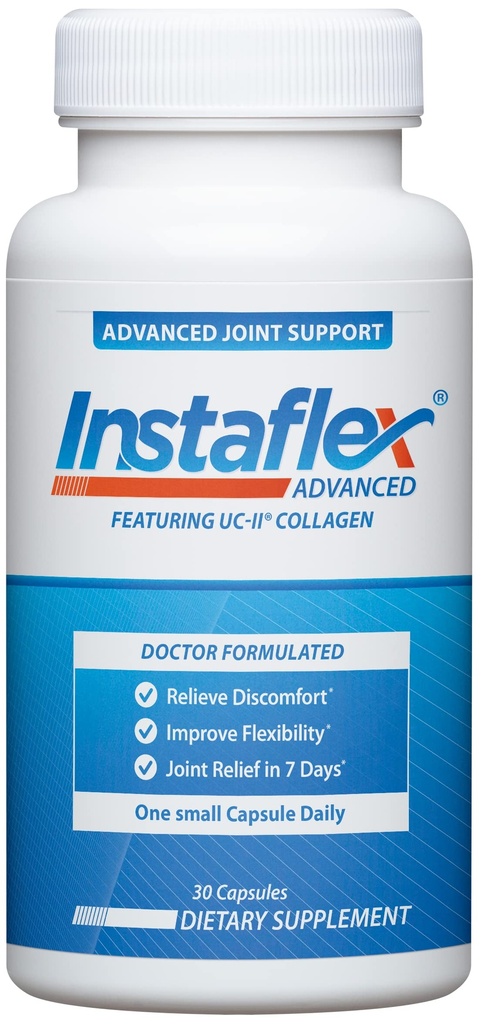 Instaflex Advanced Joint Support Supplement - Gurkemeje, Resveratrol, Boswellia Serrata Extract, BioPerine, UC- II Collagen- 30 Greve