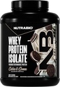 NutraBio 100% Whey Protein Isolate Protein Powder, 25g Protein med komplet Aminosyreprofil, Soja og Gluten Free, Lav Carb og Lav Calorie Whey Protein Powder, Cookies & Cream, 5 Lbs.