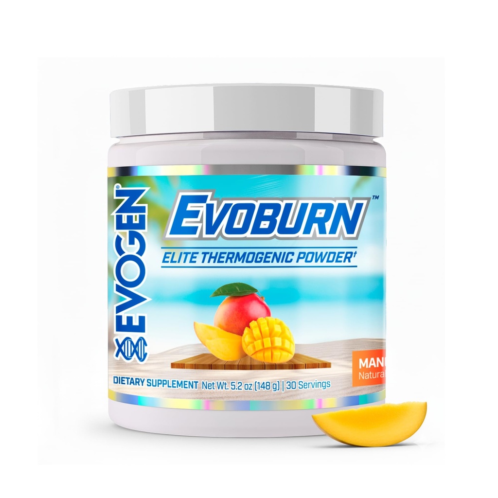Evogen Evoburn - Thermogen Fat Burner til mænd & Kvinder; Energi, Fokus, & Appetit- kontrol