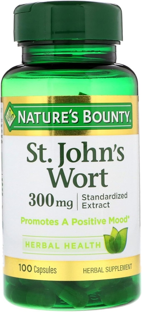 Nature 's Bounty St. John' s Wort, 300mg, 100 kapsler