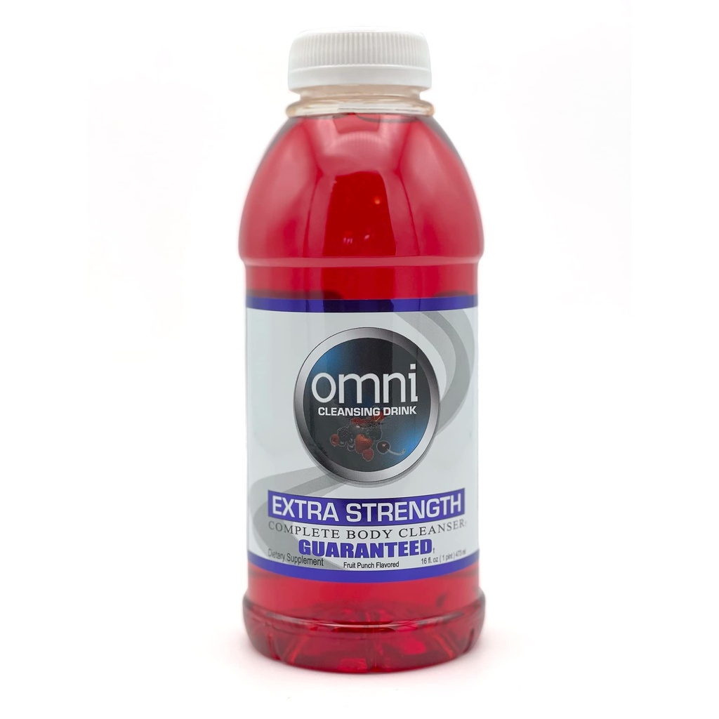 Wellgenix Omni Detox Cleanse Drikke - 16 oz Fruit Punch Flavor - Quick Flush Body Detoxifier, Herbal Cleanse System Flush, Body Cleanser for Detox og Cleanse dit system