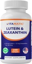 Vitamatic Lutein 40mg med Zeaxanthin 10mg, Eye Health Support, 240 Softgels